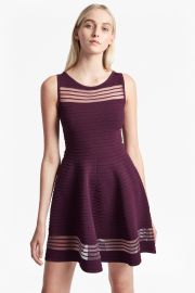 French Connection Tobey Crepe Knit Mini skater dress  at French Connection