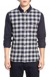 French Connection Trim Fit Pop Flannel Sport Shirt at Nordstrom