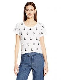 French Connection Women s All Over Anchor T-Shirt at Amazon