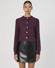 French Connection Women39s Metallic Tweed Knit Cardigan - Macy39s at Macys