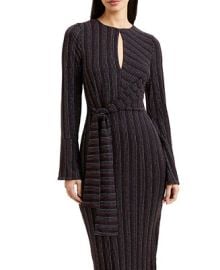 French Connection Womens Paula Keyhole Midi Dress - Macys at Macys