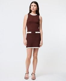 French Connection Womens Ruthie Sleeveless Knit Shift Mini Dress - Macys at Macys