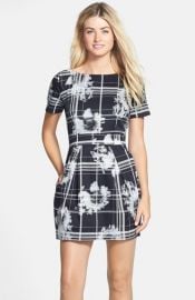 French Connection and39Wilderness Checkand39 Print Fit andamp Flare Dress at Nordstrom