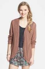 Frenchiand174 Open Front Cardigan in cognac at Nordstrom