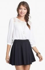 Frenchiand174 Skater Skirt in black at Nordstrom