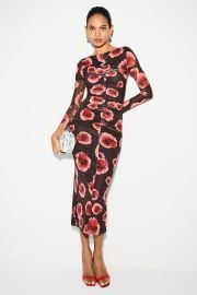 Frida Ruched Front Midi Dress by Suboo Rent the Runway at Rent the Runway