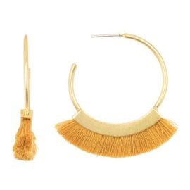 Fringe Hoop Earrings at Madewell