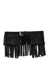 Fringe Leather Belt at Bcbg