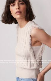  Fringe Rib Tank at Autumn Cashmere