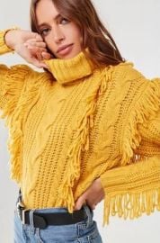 Fringe Turtleneck Sweater by Forever 21 at Forever 21