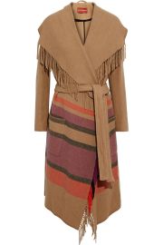 Fringed Striped Felt Coat by Altuzarra at The Outnet