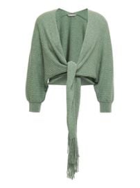 Fringed Tie Cardigan at Autumn Cashmere