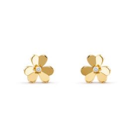 Frivole earrings small model Yellow gold Diamond - Van Cleef amp Arpels at Van Cleef & Arpels