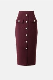 Front Button Midi Skirt by Adam Lippes x RTR Rent the Runway at Rent the Runway