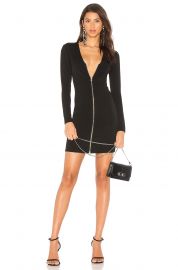 Front Zip Mini Dress by T by Alexander Wang at Revolve