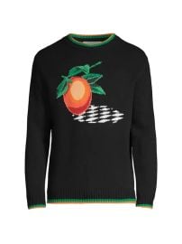 Fruit Intarsia Trimmed Cotton Sweater by Casablanca at Matches