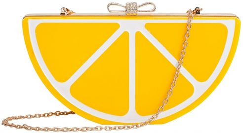 Fruit Shape Perspex Box Clutch Evening Handbag by Zarapack at Amazon