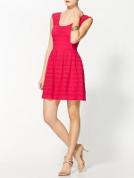 Fucshia textured dress at Piperlime