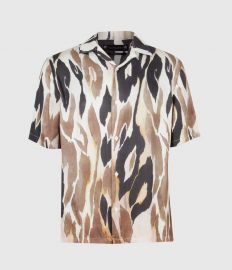 Fuego Short Sleeve Button-Up Camp Shirt by All Saints at All Saints