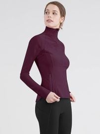 Full Zip-up Yoga Workout Running Track Jacket at Amazon