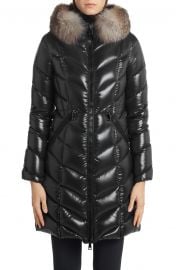 Fulmarus Quilted Down Puffer Coat with Removable Genuine Fox Fur Trim at Nordstrom