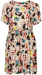 Fun Leopard Print Tunic Dress at Topshop