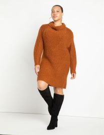 Funnel Neck Sweater Dress  Women39s Plus Size Dresses at ELOQUII