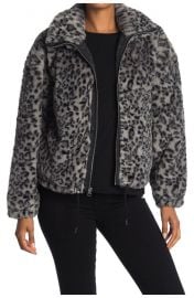 Funnel neck faux fur jacket at Nordstrom Rack