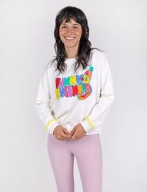 Funny Business Crop Crew Sweatshirt at Mokuyobi