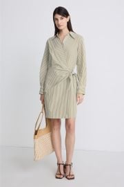 Furrow Stripe Wrap Dress by VINCE Rent the Runway at Rent the Runway