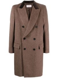 Fursac Double breasted brushed coat at Farfetch