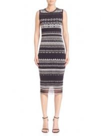 Fuzzi - Nero Striped Tank Dress at Saks Off 5th