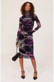 Fuzzi Abito Collo Alto Dress in Rosa Pesco at Rent the Runway