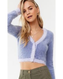 Fuzzy Cardigan at Forever 21