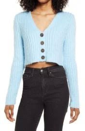 Fuzzy Crop Cardigan by BP at Nordstrom