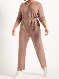 Fuzzy Sweater Jumpsuit  Women39s Plus Size Dresses at ELOQUII