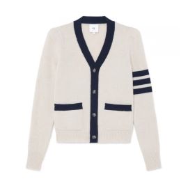 G Label DiMatteo Puff Sleeve Varsity Cardigan at Goop