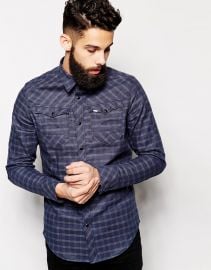 G-Star  G-Star Denim Shirt Arc 3D Tale Check at Asos