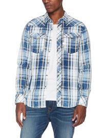 G-Star Men s 3301 Blue Shirt 100  Cotton at Amazon