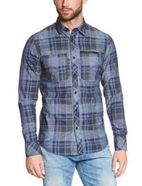 G-Star Menand39s Attacc Long-Sleeve Button-Up Shirt at Amazon