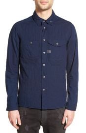 G-Star Raw Wolker Extra Trim Fit Quilted Shirt Jacket at Nordstrom