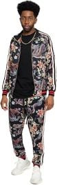 G-Style USA Menx27s Dragon Floral Tracksuit Set - Zipper Jacket and Sweatpants ST853 - Black - 2X-Large at Mens Clothing store at Amazon