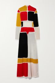 GABRIELA HEARST Aldor color-block wool-blend maxi dress NET-A-PORTER at Net a Porter