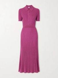 GABRIELA HEARST Amor ribbed cashmere and silk-blend midi dress at Net a Porter