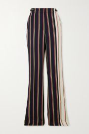 GABRIELA HEARST Jones striped wool and silk-blend twill wide-leg pants NET-A-PORTER at Net a Porter