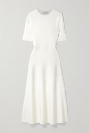 GABRIELA HEARST Seymore wool cashmere and silk-blend jersey midi dress NET-A-PORTER US at Net a Porter