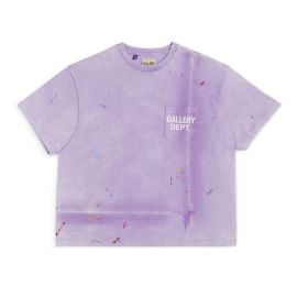 GALLERY DEPT PAINTED VINTAGE LOGO TEE PURPLE at Gallery Dept