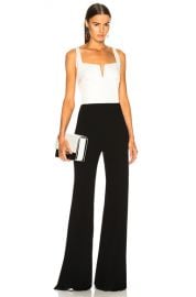 GALVAN Eclipse Jumpsuit in White   Black   FWRD at Forward