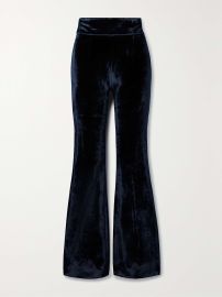 GALVAN Velvet flared pants NET-A-PORTER at Net a Porter