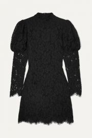 GANNI - Lace mini dress at Net A Porter